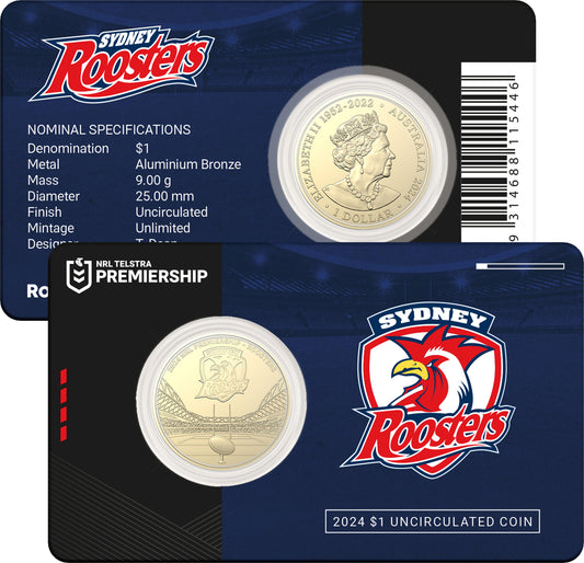 Sydney Roosters Coin In Card