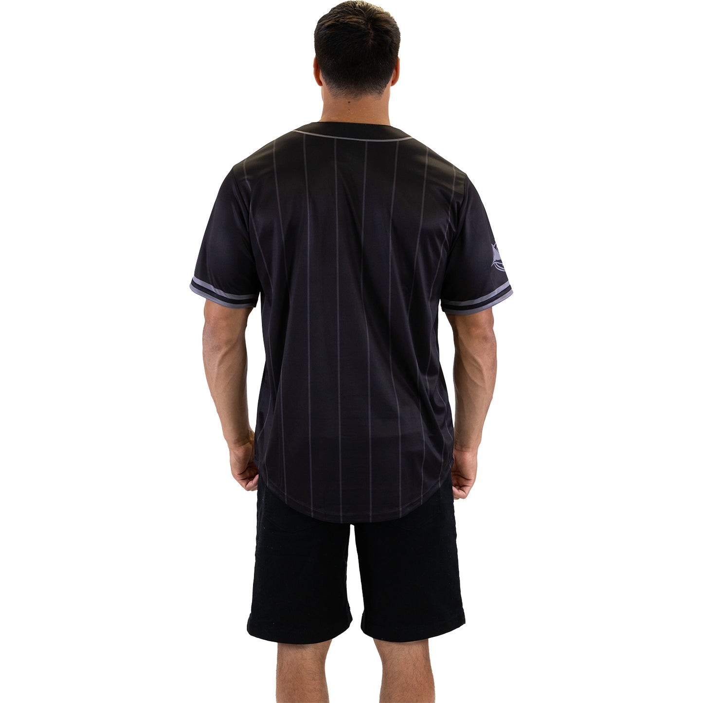 Cronulla-Sutherland Sharks Adult Blackout Baseball Shirt