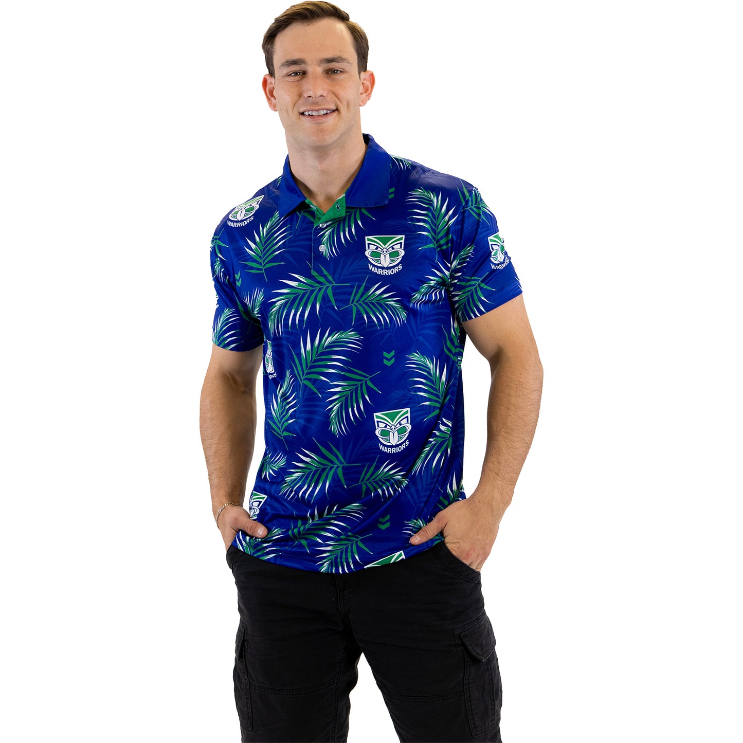 New Zealand Warriors Adult Palm Beach Golf Polo Shirt