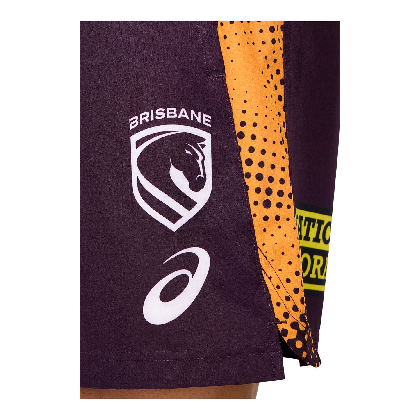 Brisbane Broncos Mens 2026 Training Shorts Maroon