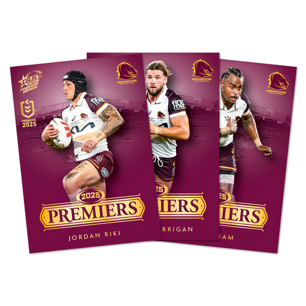 Broncos 2025 Premiers Limited Edition Card Set