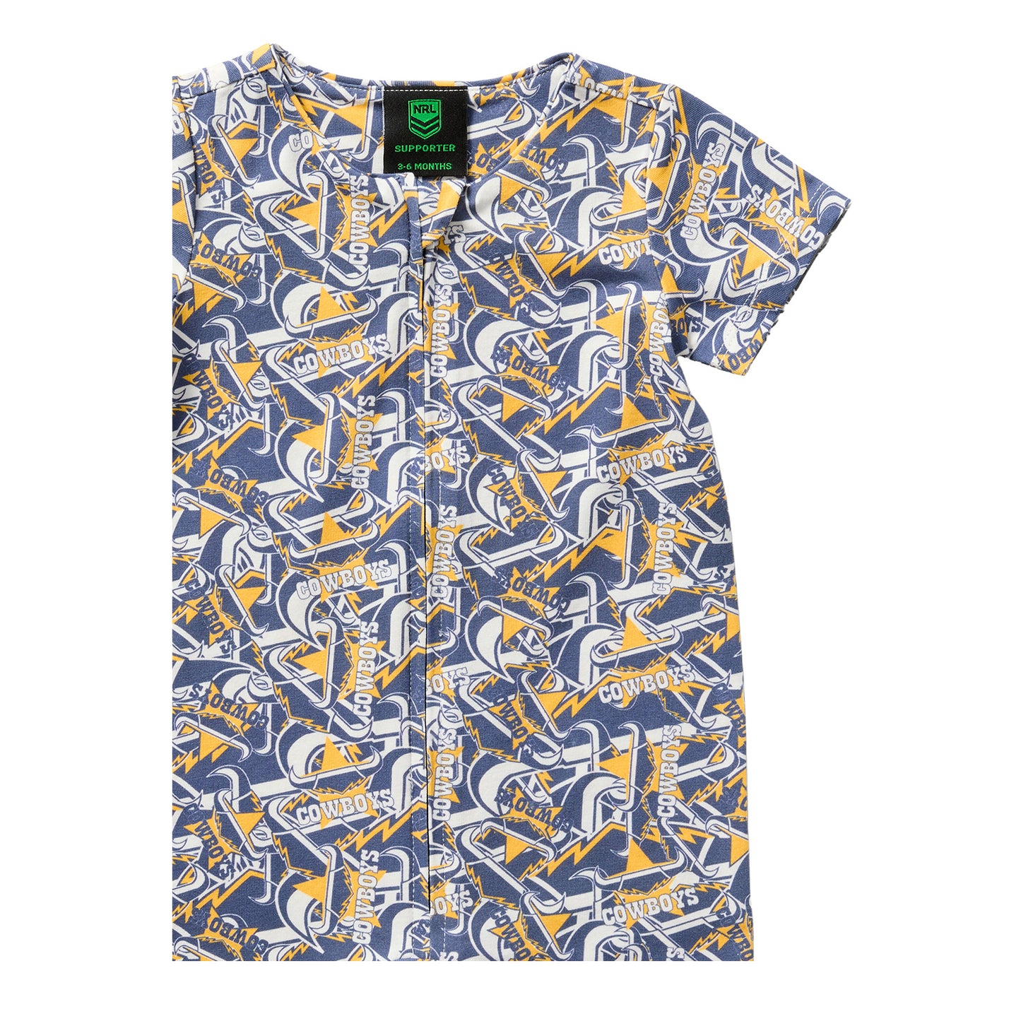 North Queensland Cowboys Baby Romper & Bib Pack