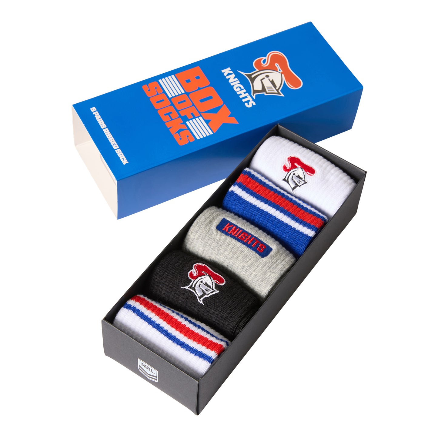 Newcastle Knights Everyday Box Of Socks