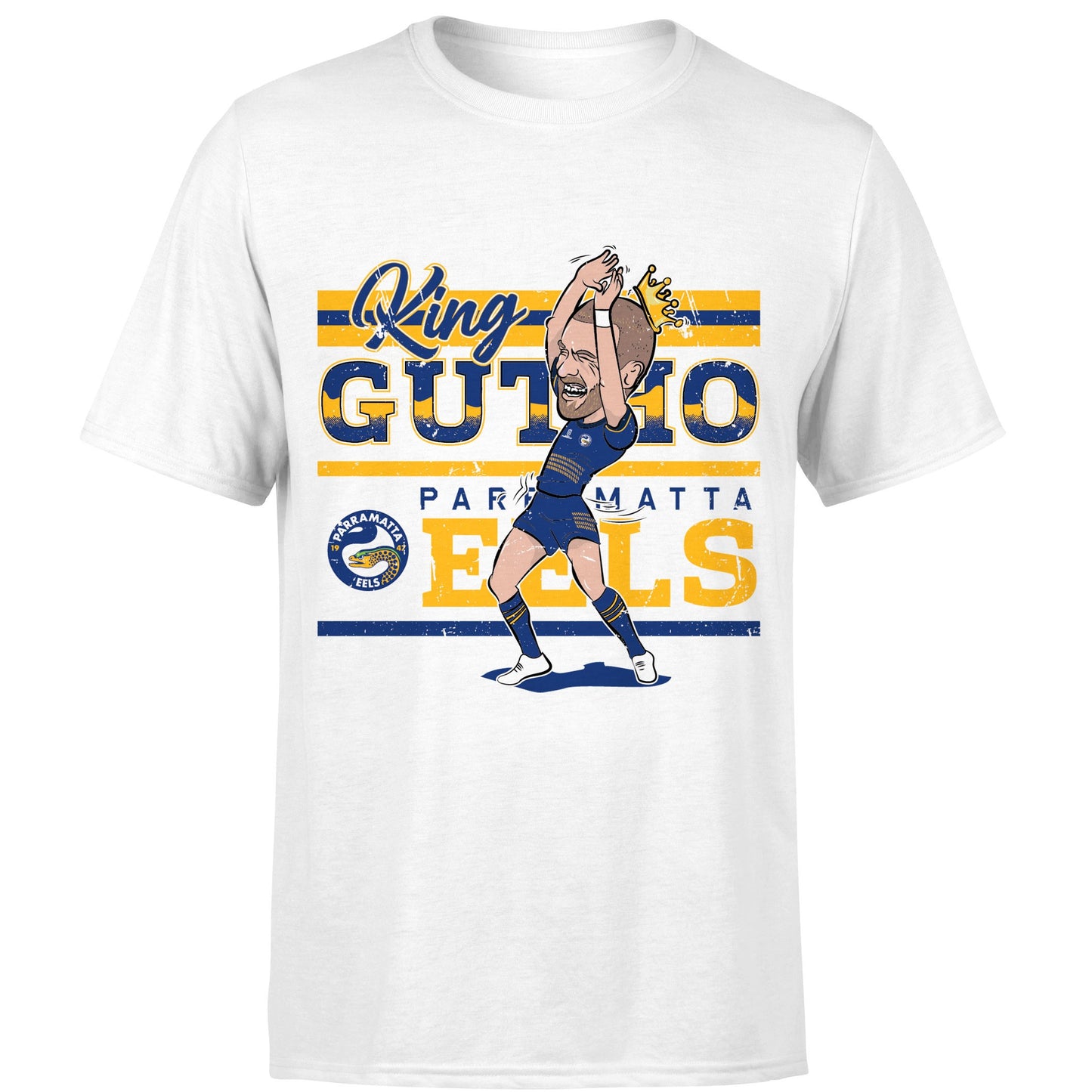 Parramatta Eels Clint Gutherson Kids Caricature Tee