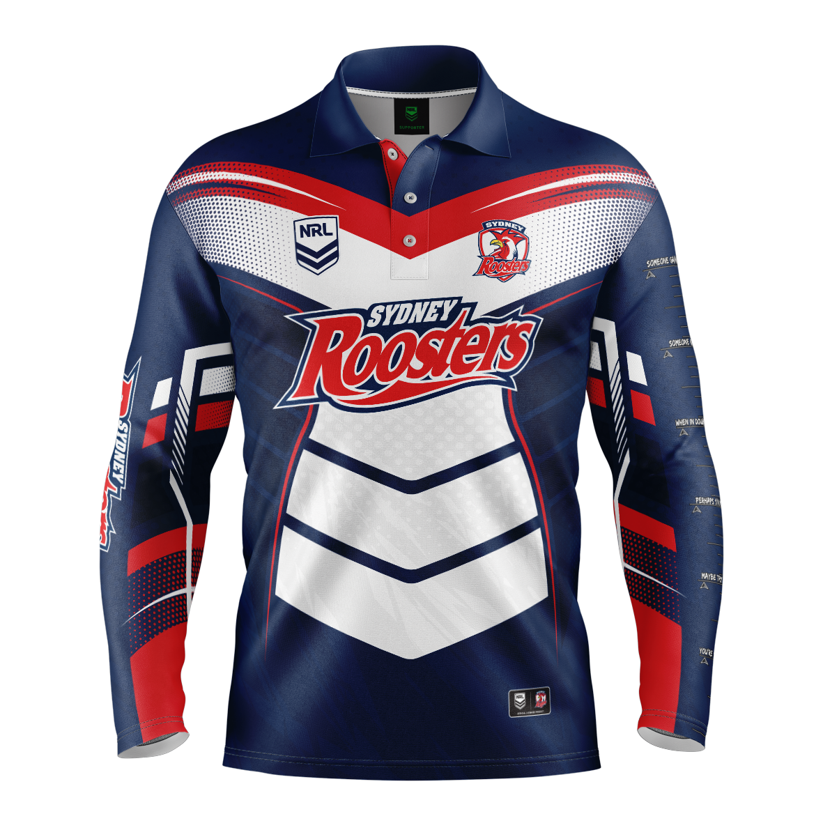 Roosters Cyber Fishing Shirt Youth