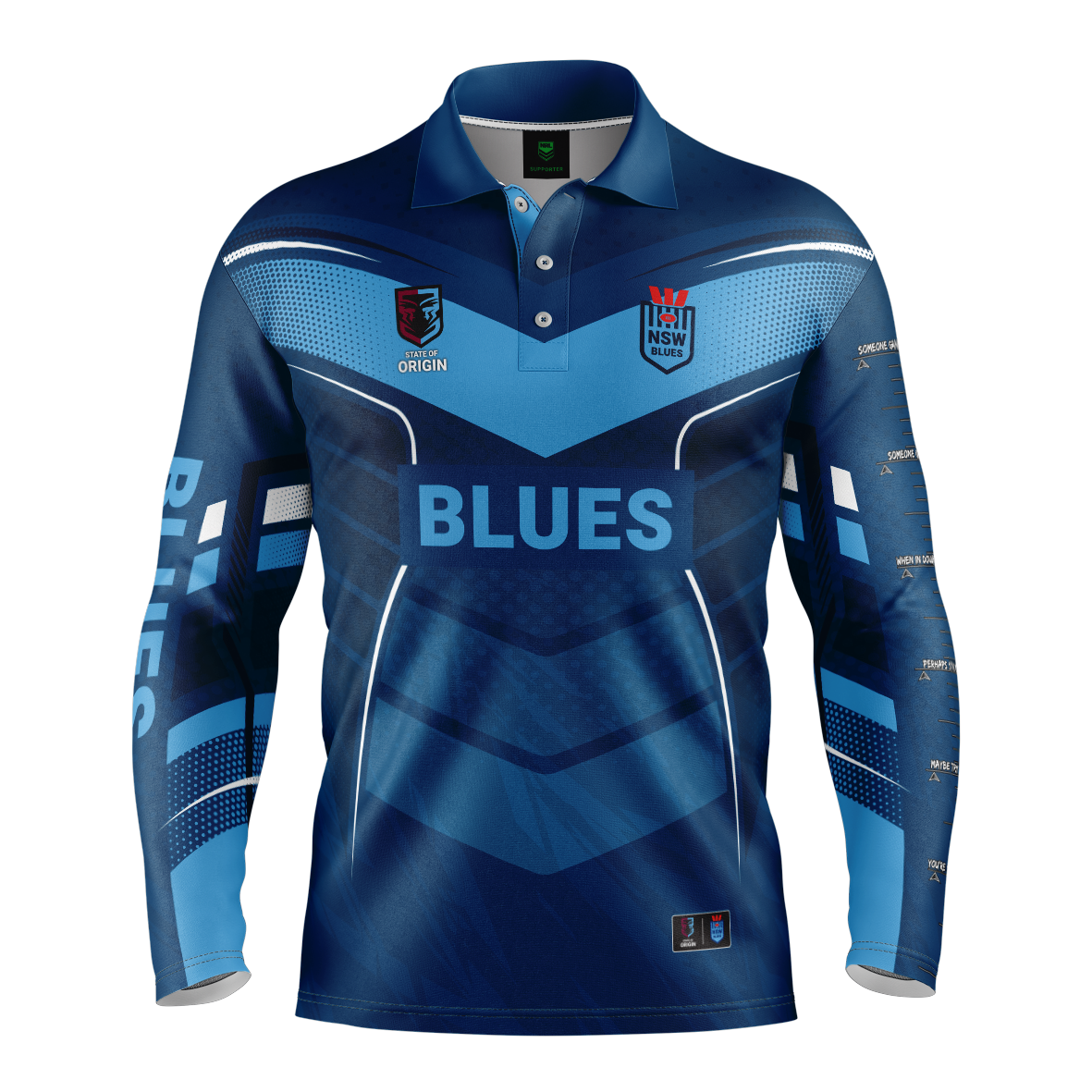 NSW Blues Mens Cyber Fishing Shirt