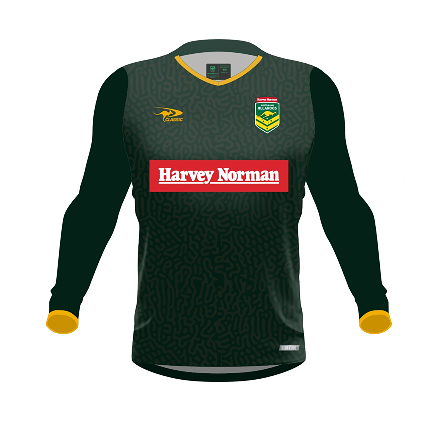 Australian Jillaroos 2024 Womens Long Sleeve Training Tee