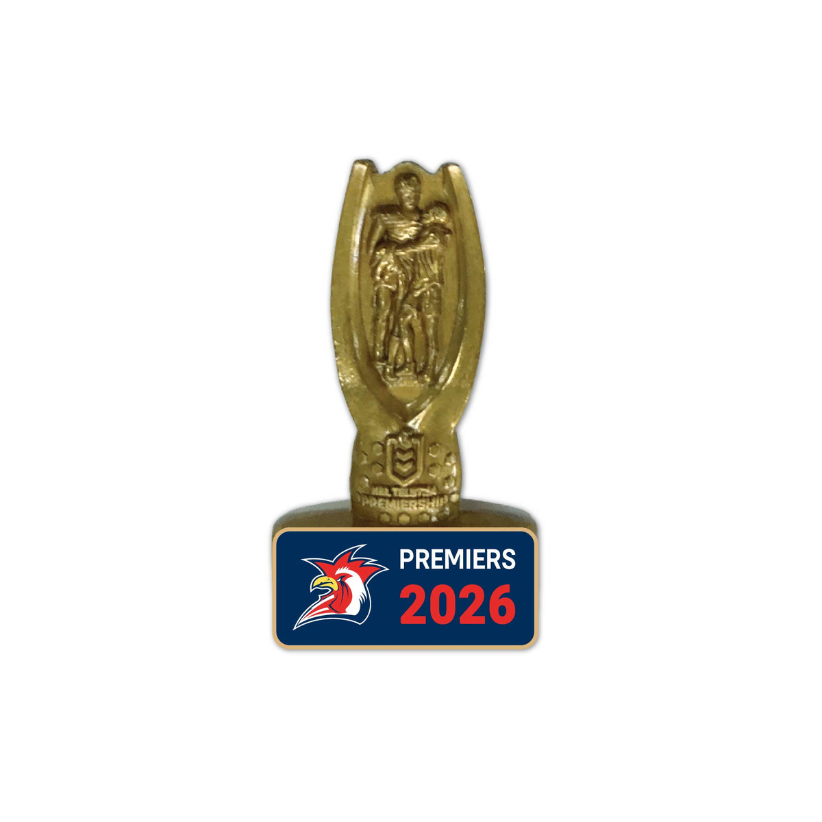 Sydney Roosters Premiers 2026 3D Trophy Pin - Pre-Order