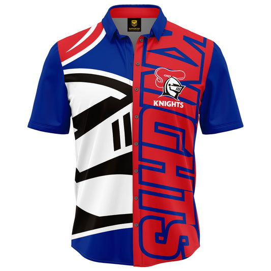 Newcastle Knights Mens 'Showtime' Party Shirt