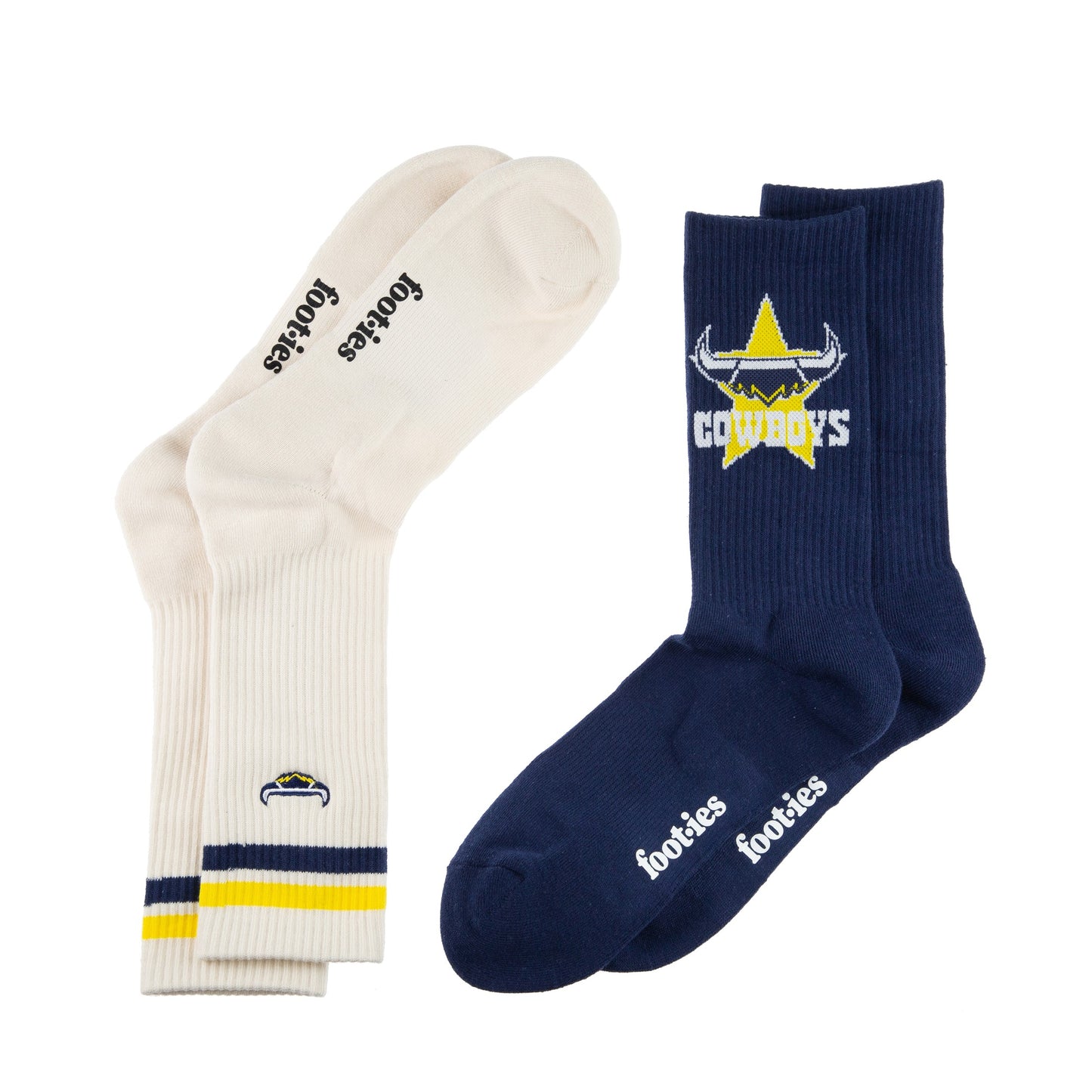 North Queensland Cowboys Icons Sneaker Sock 2 Pack