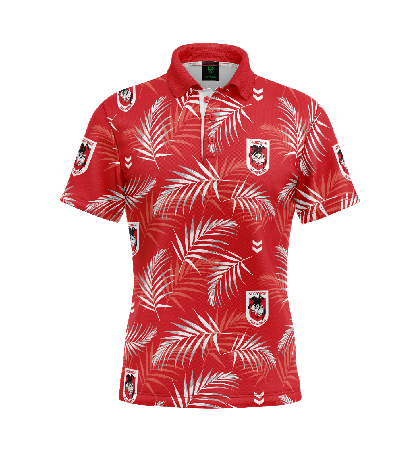 St. George Illawarra Dragons Adult Palm Beach Golf Polo Shirt