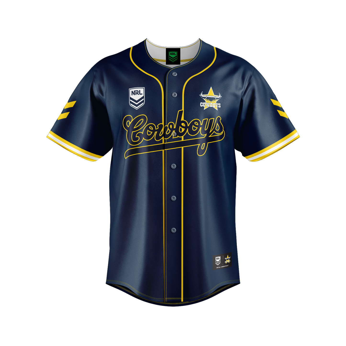 North Queensland Cowboys Homer Baseball Shirt