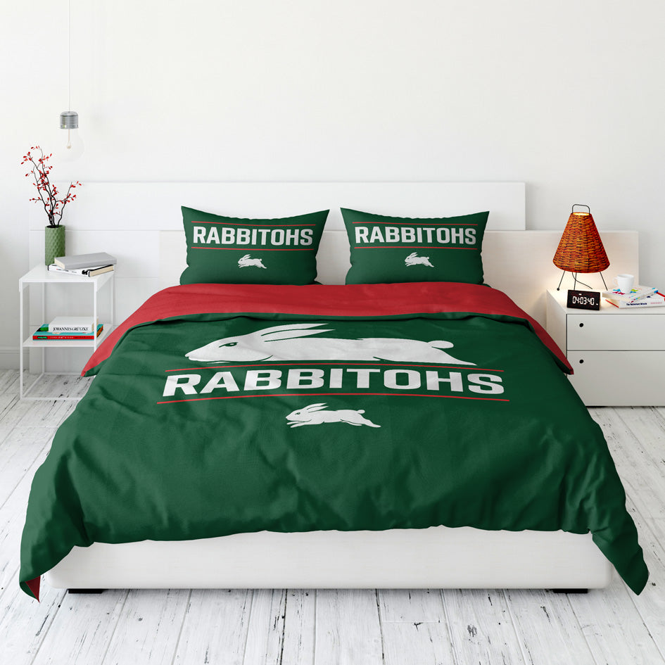 South Sydney Rabbitohs Quilt Cover Set Queen