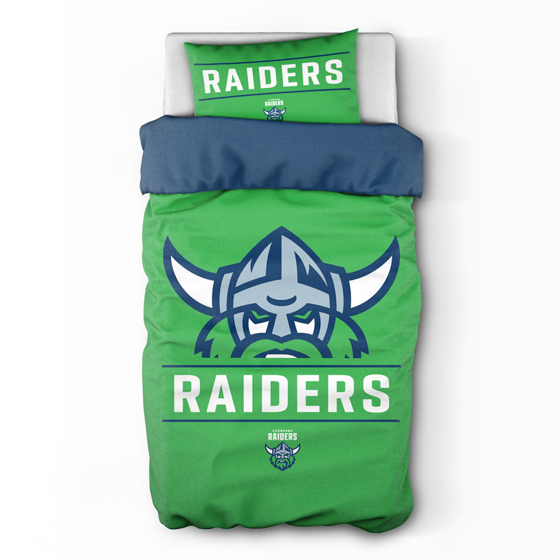 Canberra Raiders Quilt Cover Set Single