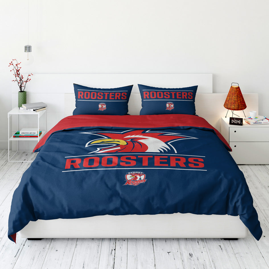 Sydney Roosters Quilt Cover Set Queen
