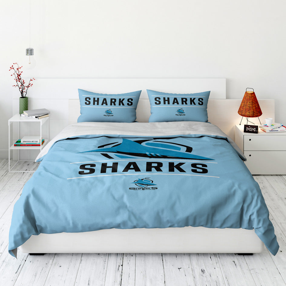 Cronulla-Sutherland Sharks Quilt Cover Set Queen
