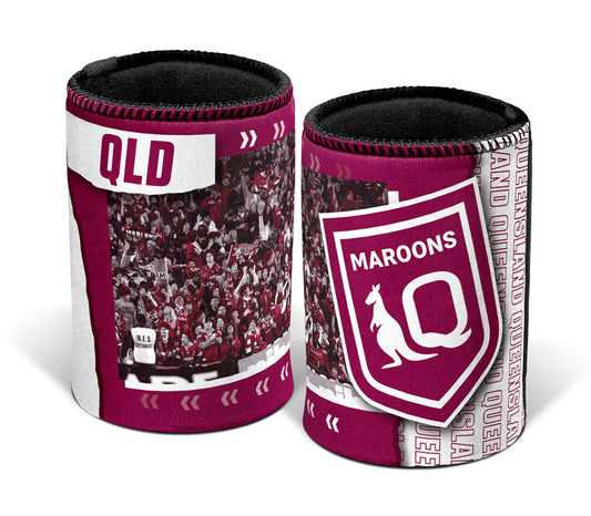 QLD Maroons Logo Can Cooler