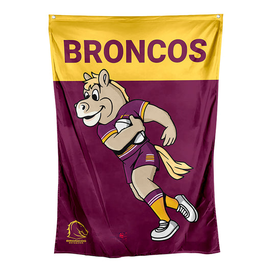 Brisbane Broncos Mascot Wall Flag
