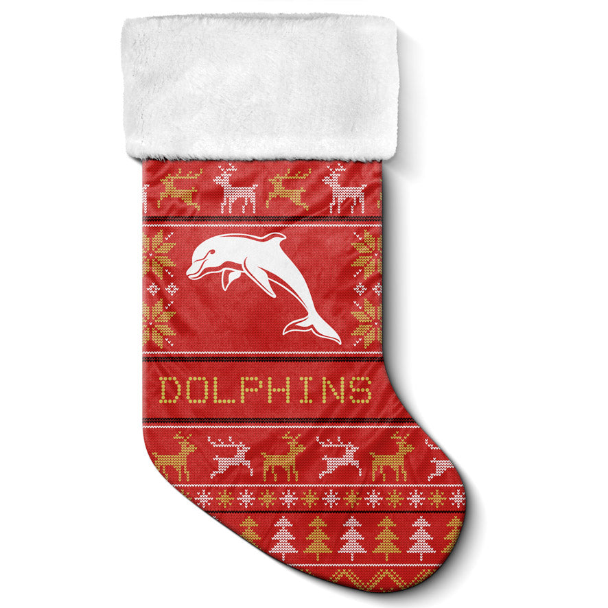 Dolphins Xmas Stocking 47cm