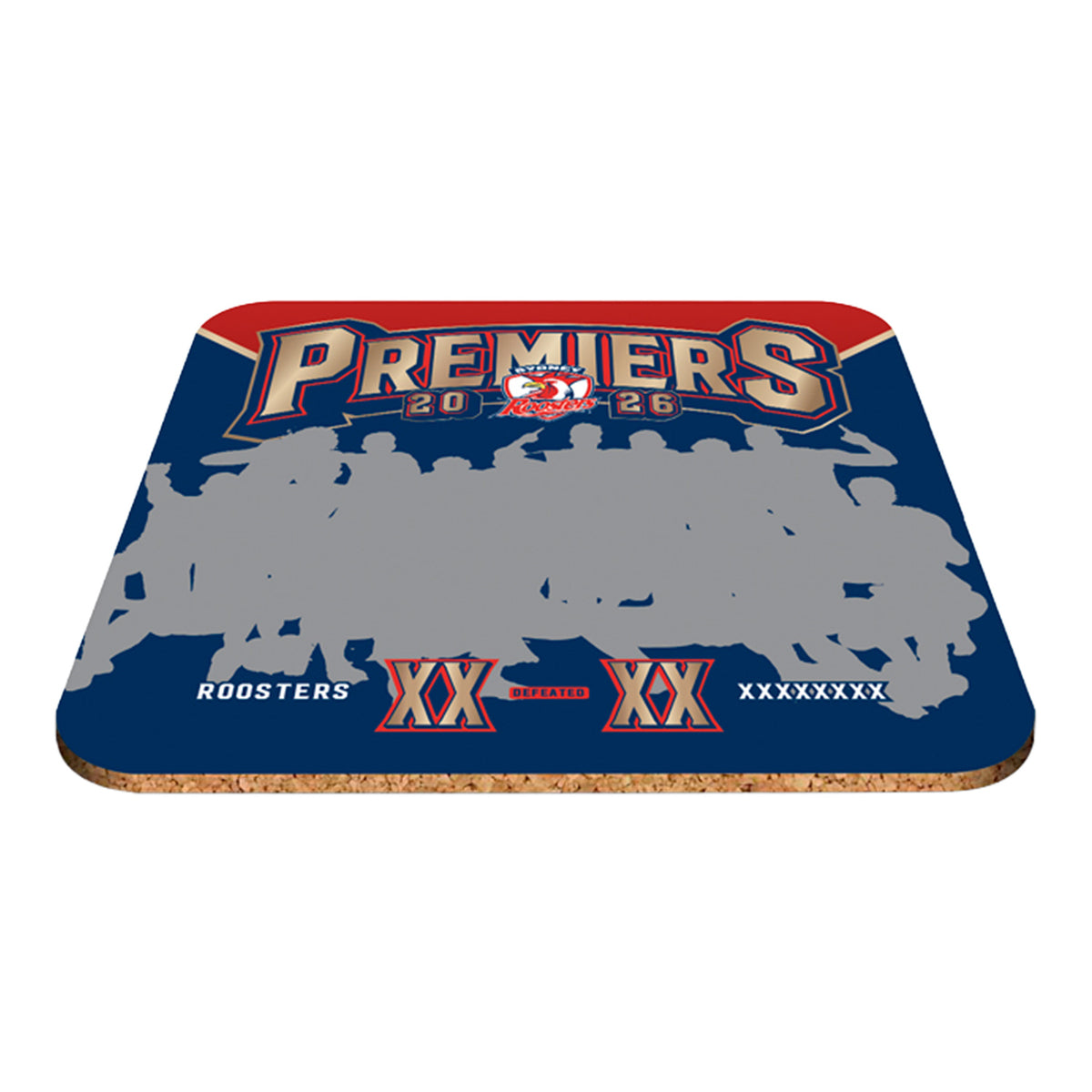 Sydney Roosters Premiership 2026 Photo Coaster 4 Pack - Pre-Order