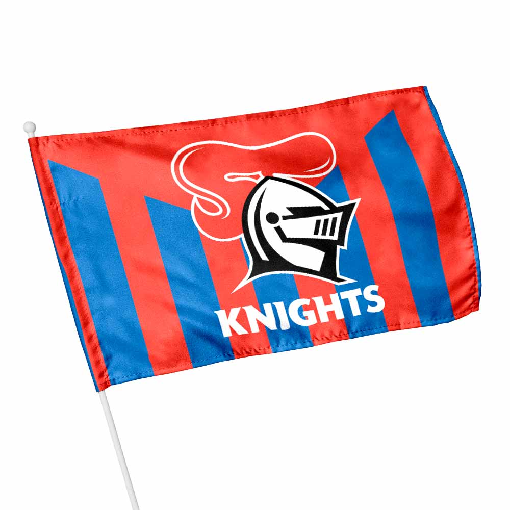 Newcastle Knights 30x48cm Flag With 60cm Pole