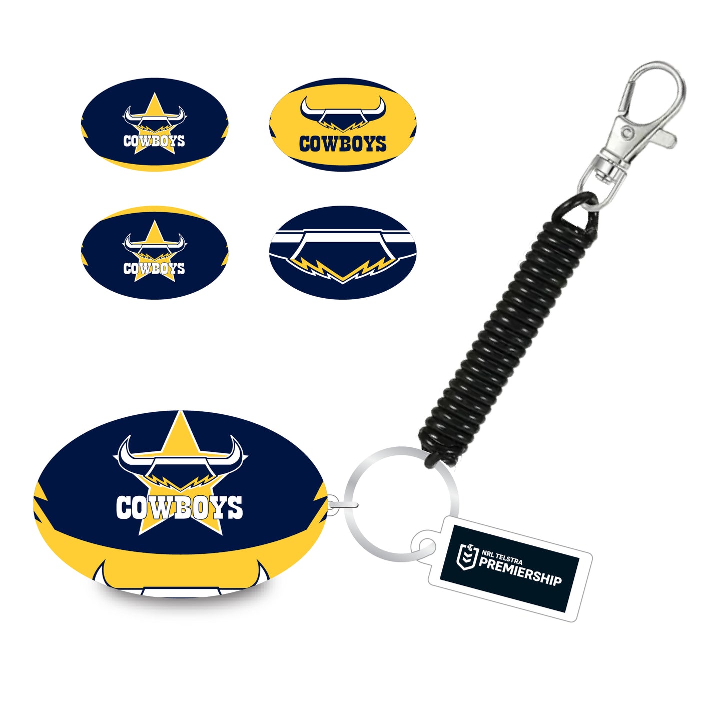 North Queensland Cowboys Bungee Ball Keyring