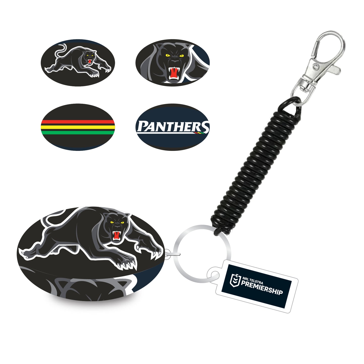 Penrith Panthers Bungee Ball Keyring