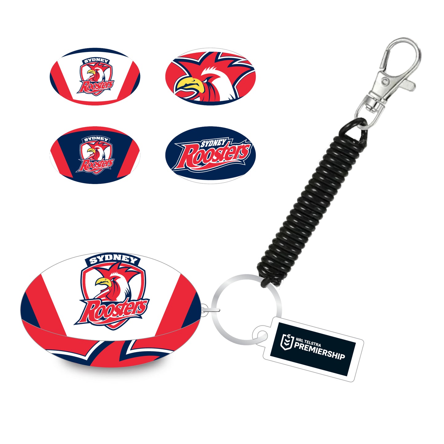 Sydney Roosters Bungee Ball Keyring