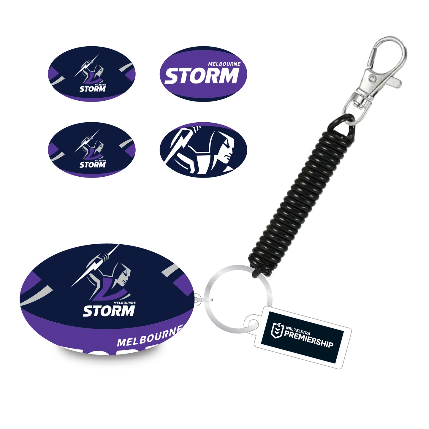 Melbourne Storm Bungee Ball Keyring