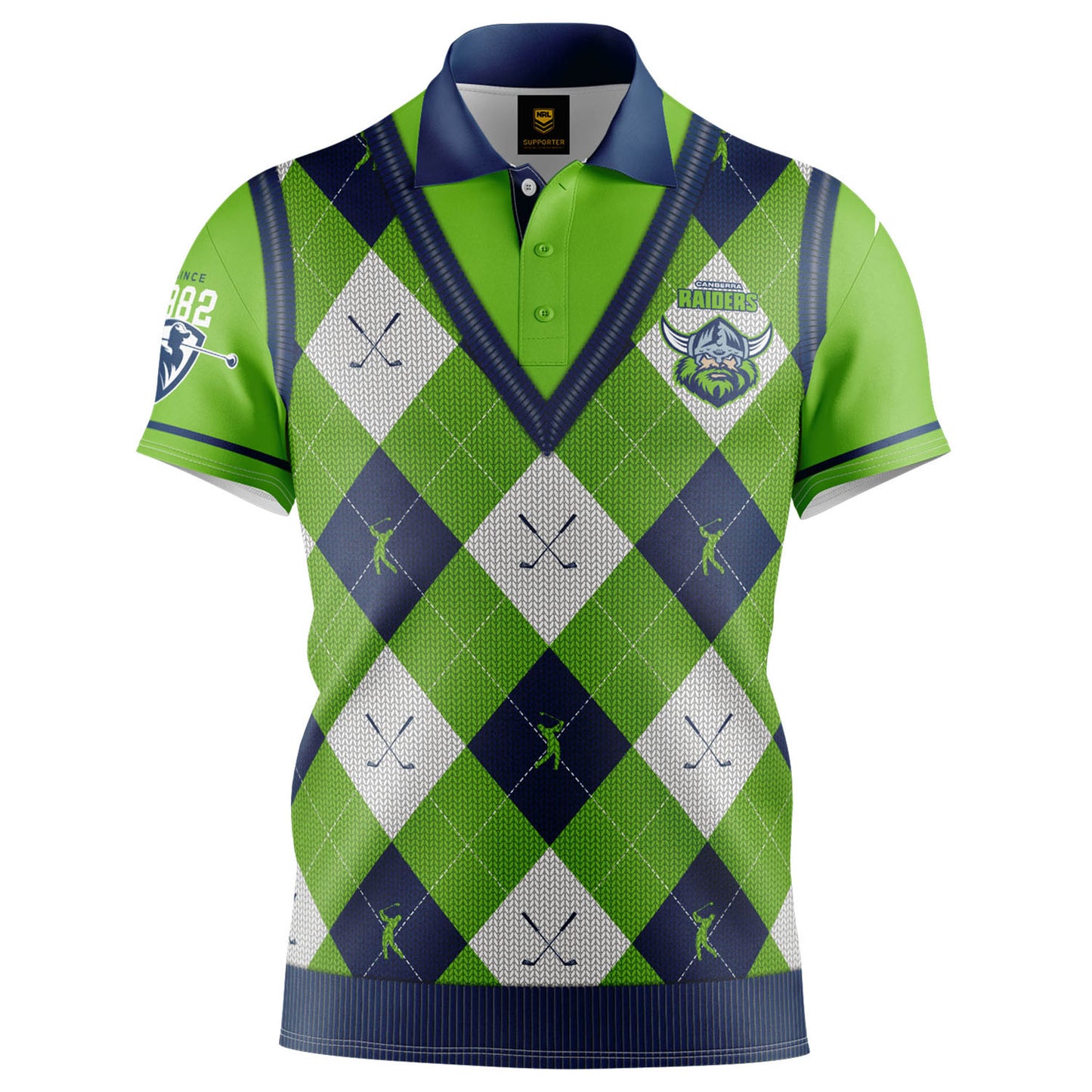 Canberra Raiders 'Fairway' Golf Polo