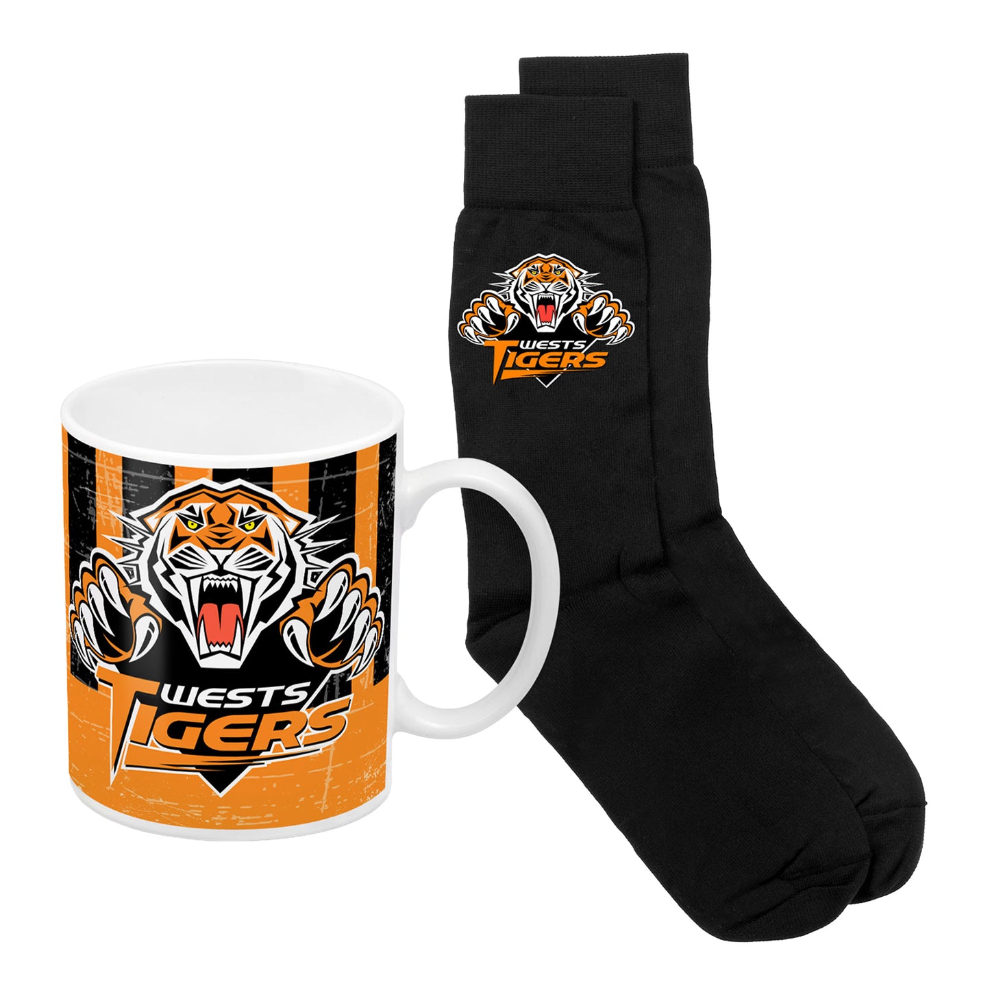 Wests Tigers Heritage Mug and Sock Pack