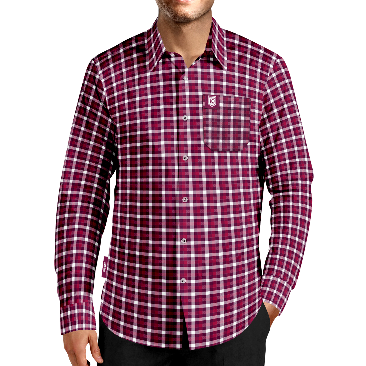 QLD Maroons Crossfield Business Shirt
