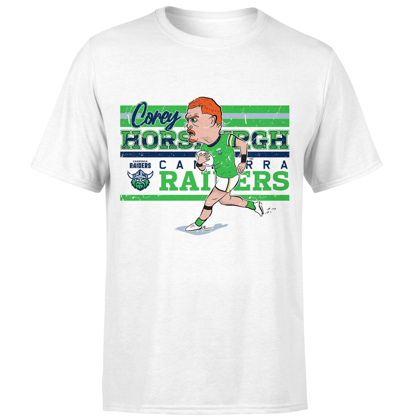 Canberra Raiders Corey Horsburgh Kids Caricature Tee