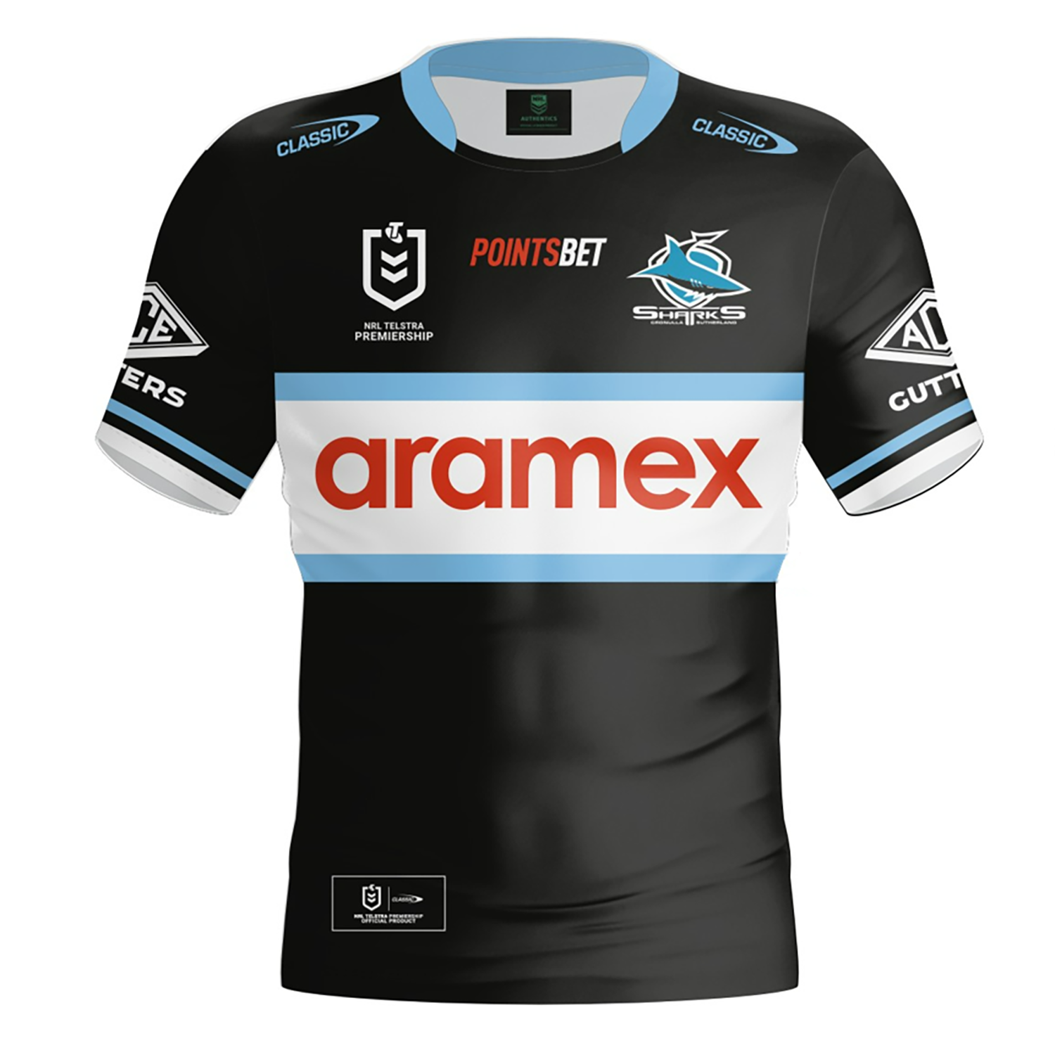 CronullaSutherland Sharks 2024 Kids Away Jersey NRL Shop
