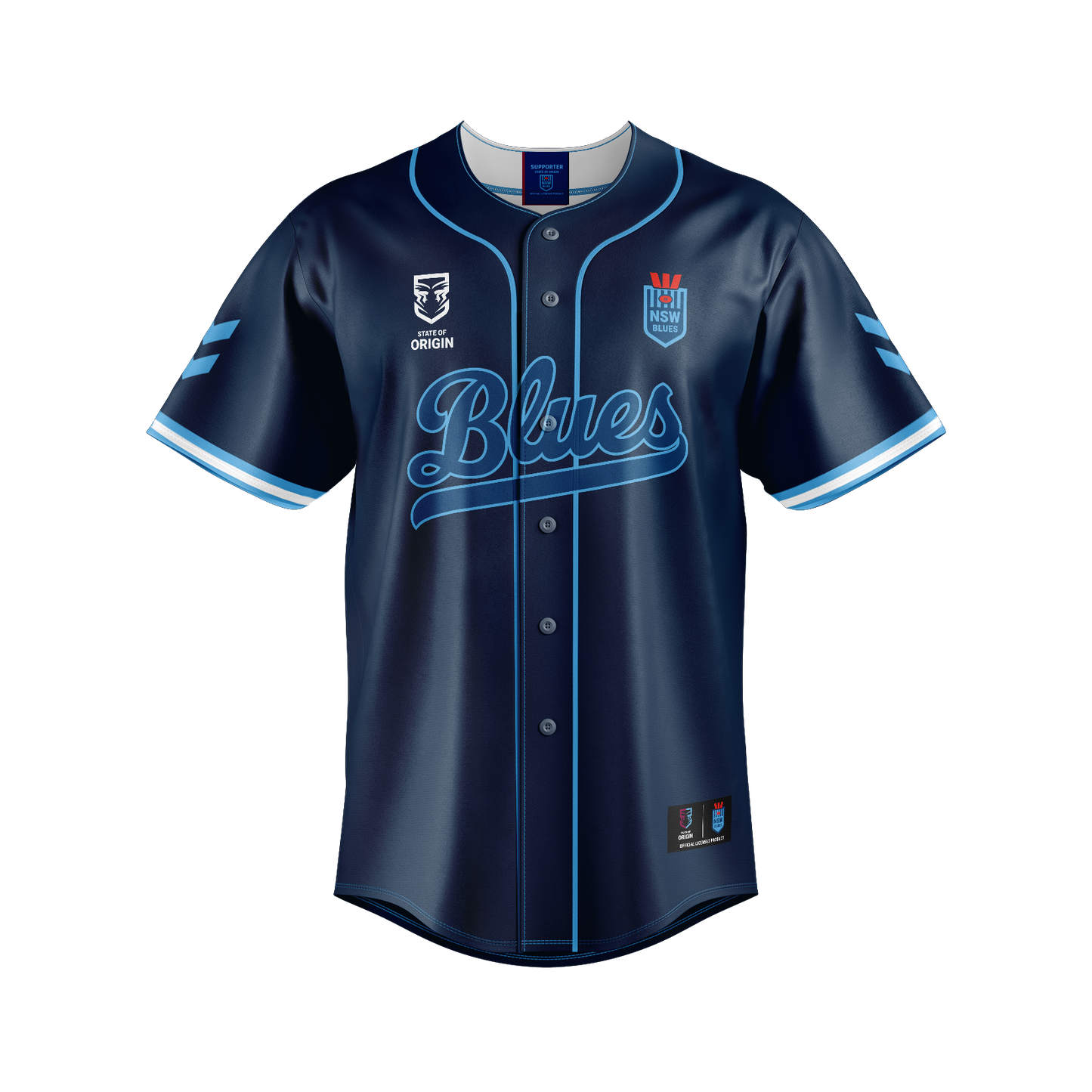 NSW Blues Mens Homer Baseball Shirt