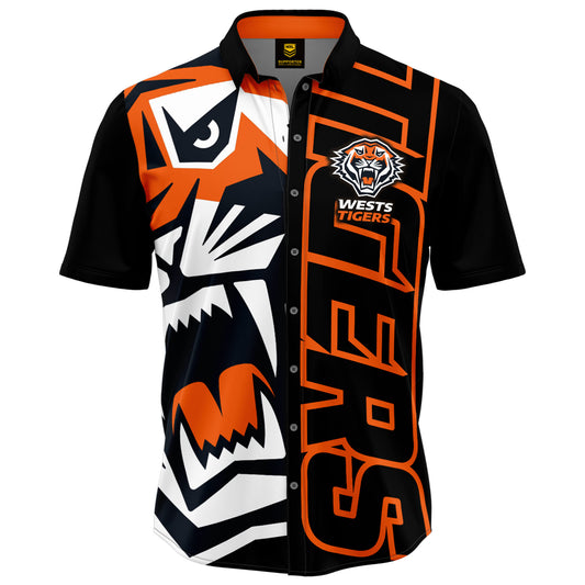Wests Tigers Mens 'Showtime' Party Shirt