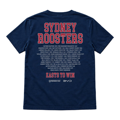 Sydney Roosters Mens 2026 Adidas Premiership Tee - Pre-Order - View 2