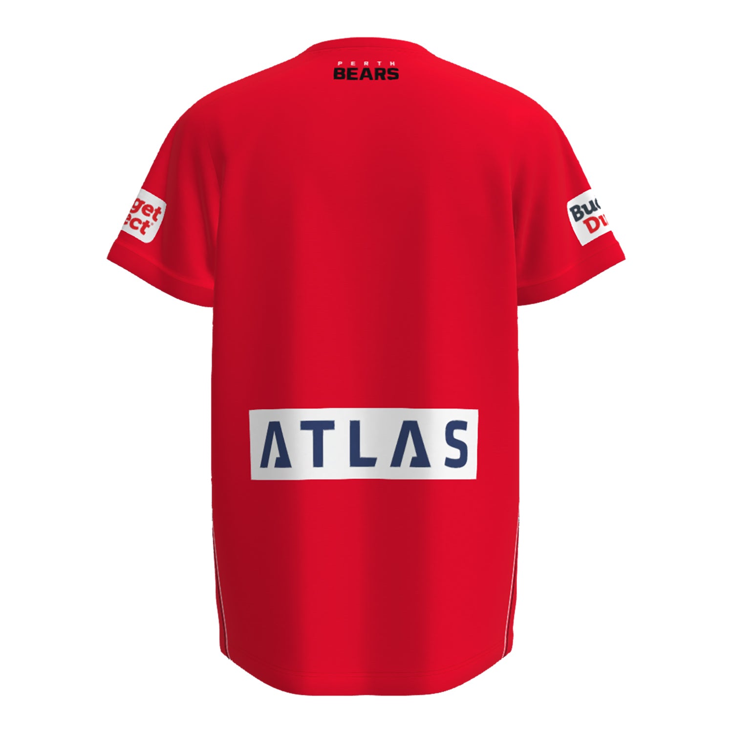 Perth Bears Mens Training Tee Ss Red - View 3