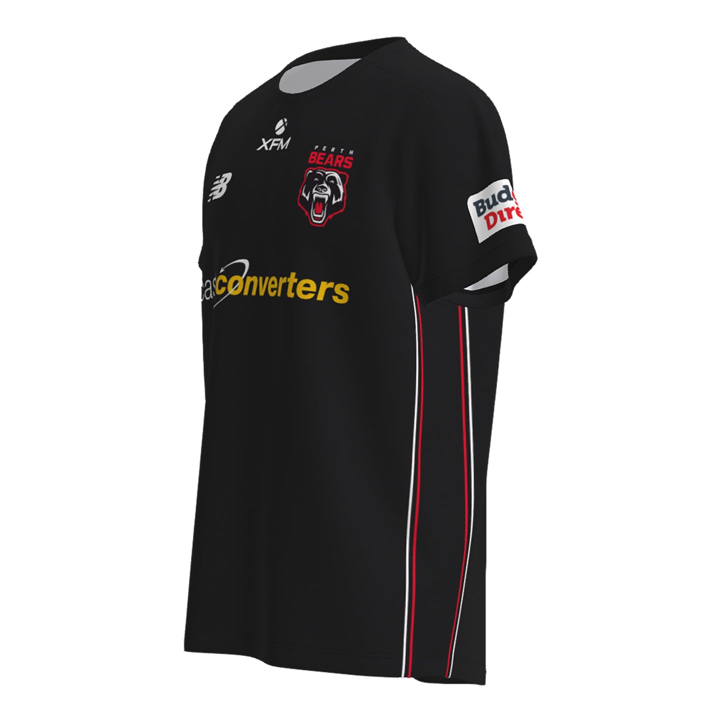 Perth Bears Mens Training Tee Ss Black