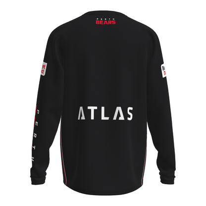 Perth Bears Mens Training Tee Ls Black - View 3