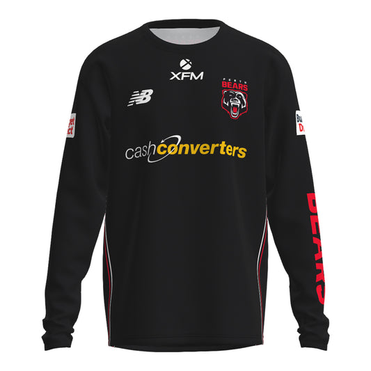 Perth Bears Mens Training Tee Ls Black - View 1