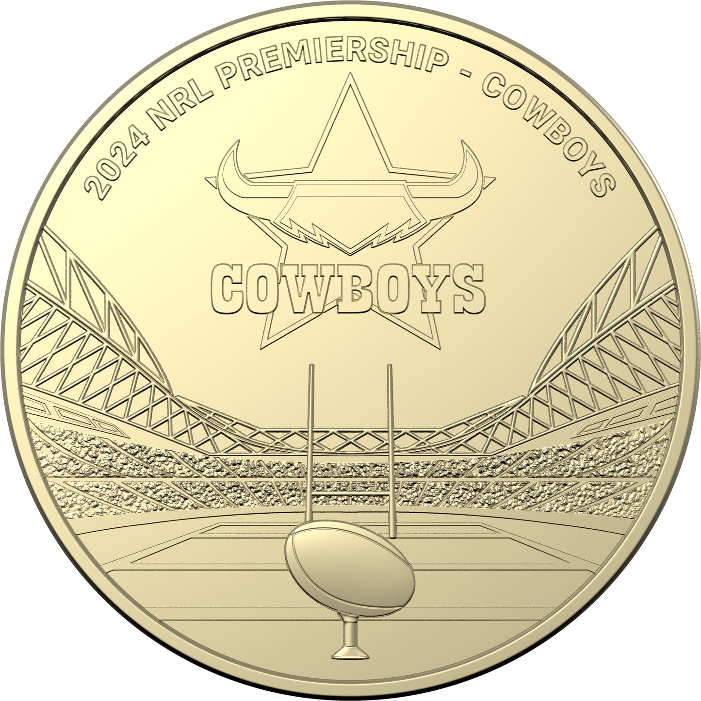 North Queensland Cowboys Coin In Card