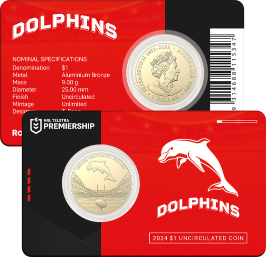 Dolphins Coin In Card