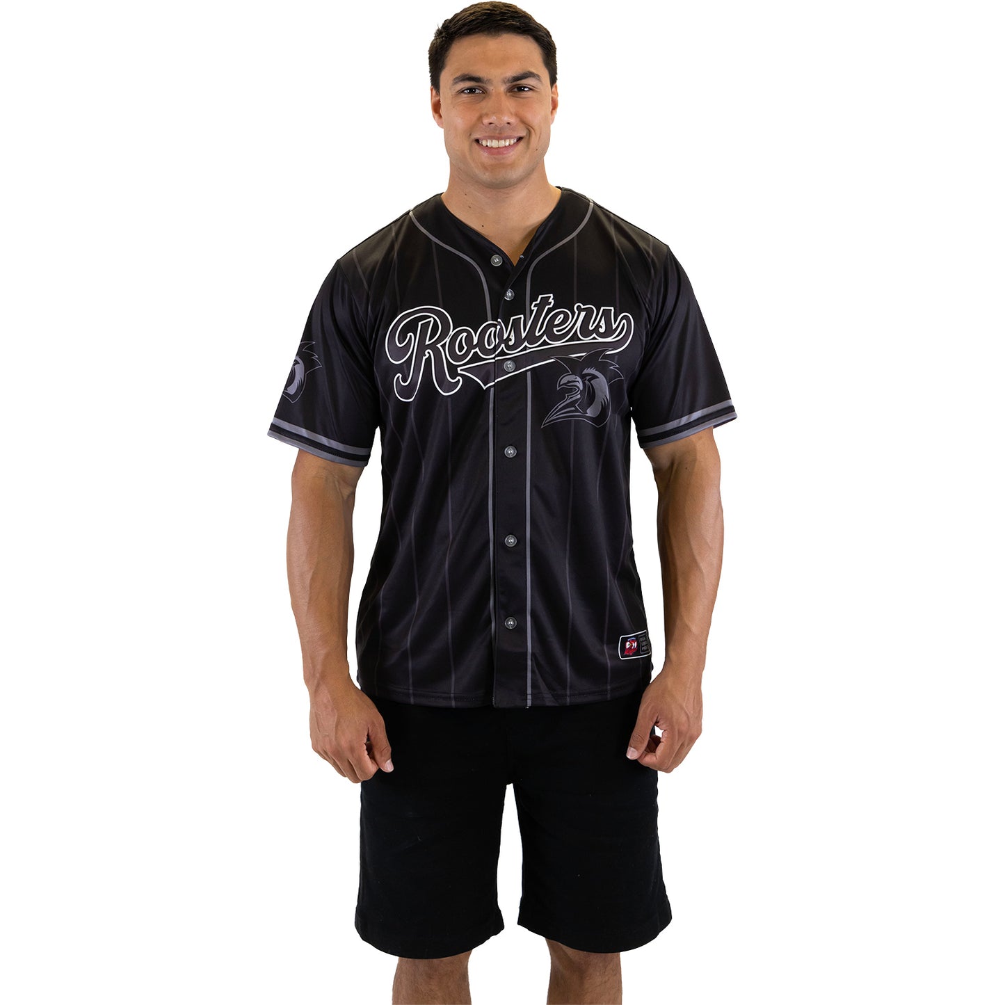 Sydney Roosters Adult Blackout Baseball Shirt