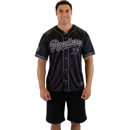 Sydney Roosters Adult Blackout Baseball Shirt - View 2