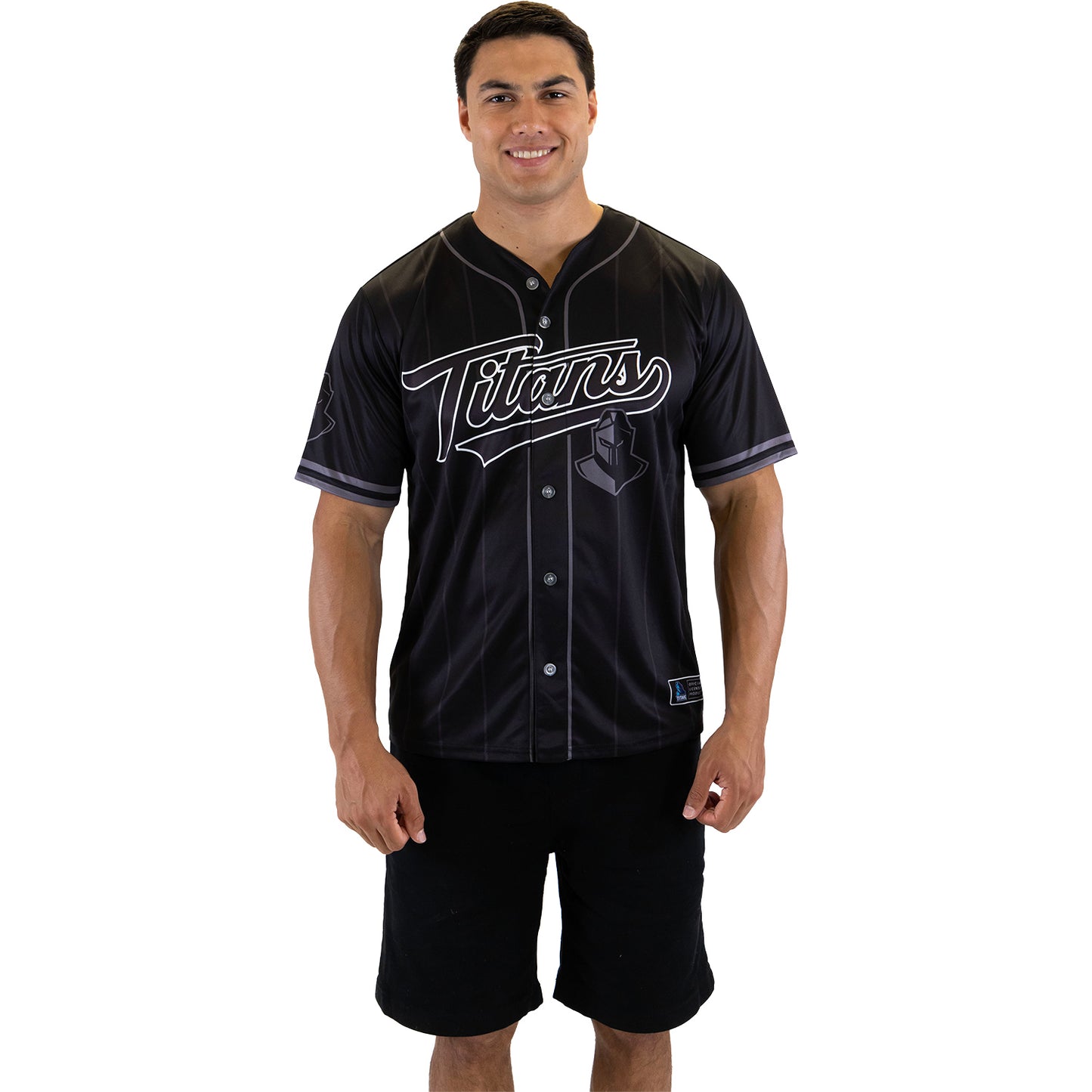Gold Coast Titans Adult Blackout Baseball Shirt