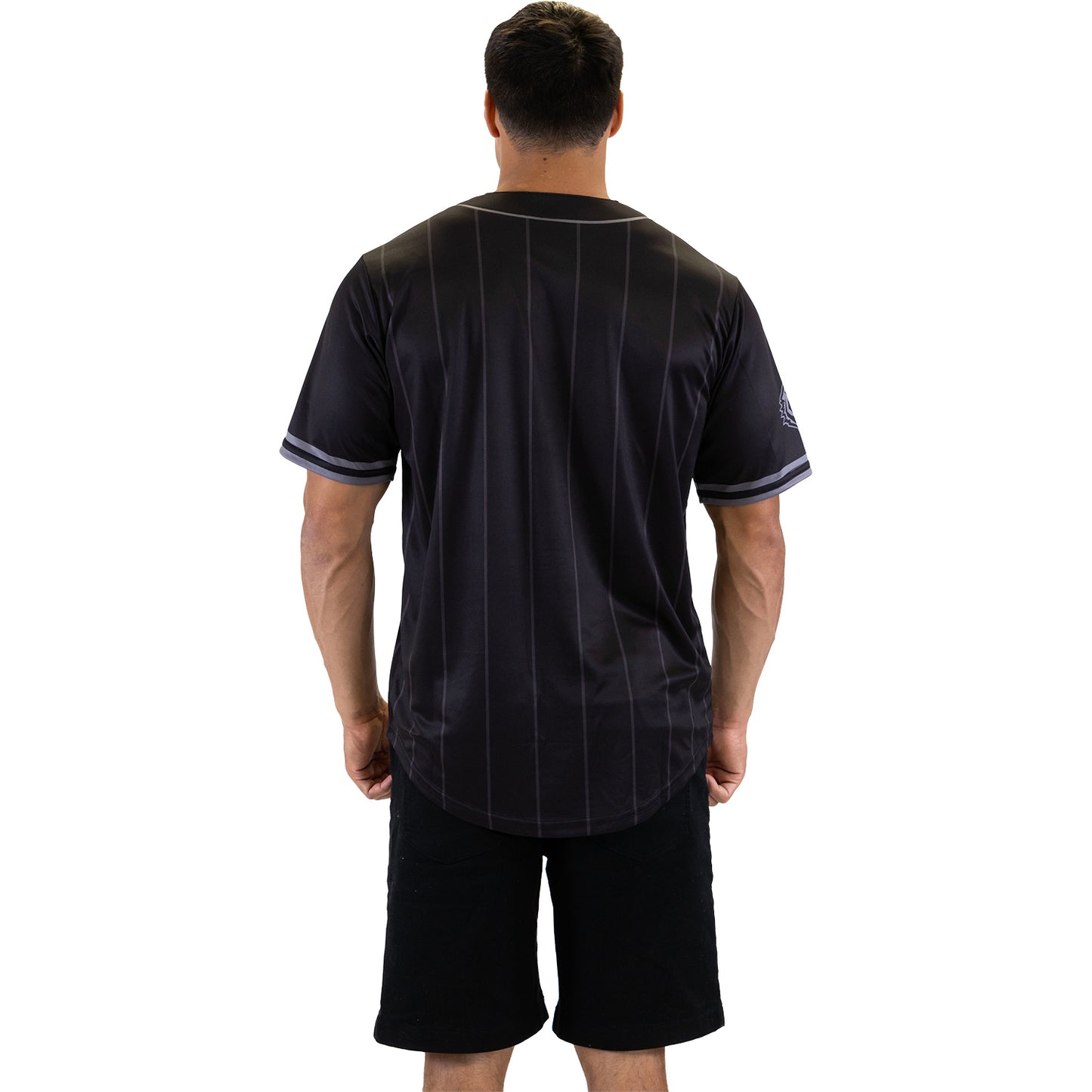 Wests Tigers Adult Blackout Baseball Shirt