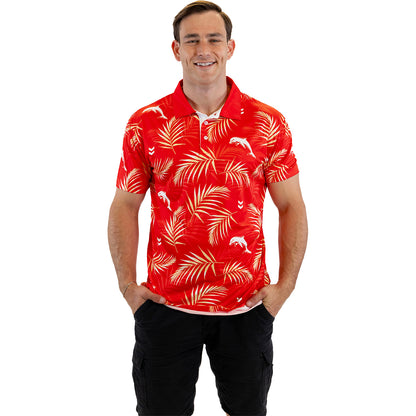 Dolphins Adult Palm Beach Golf Polo Shirt - View 2