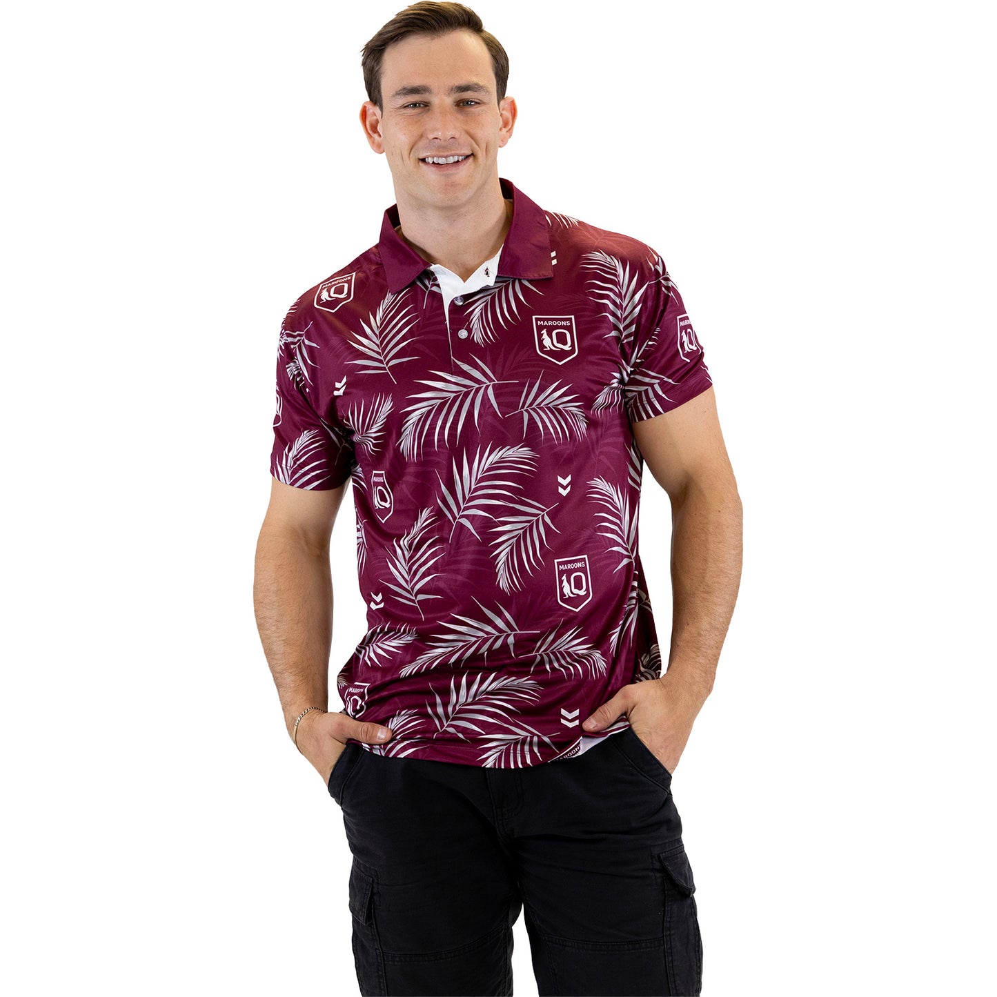 Manly Warringah Sea Eagles Adult Palm Beach Golf Polo Shirt