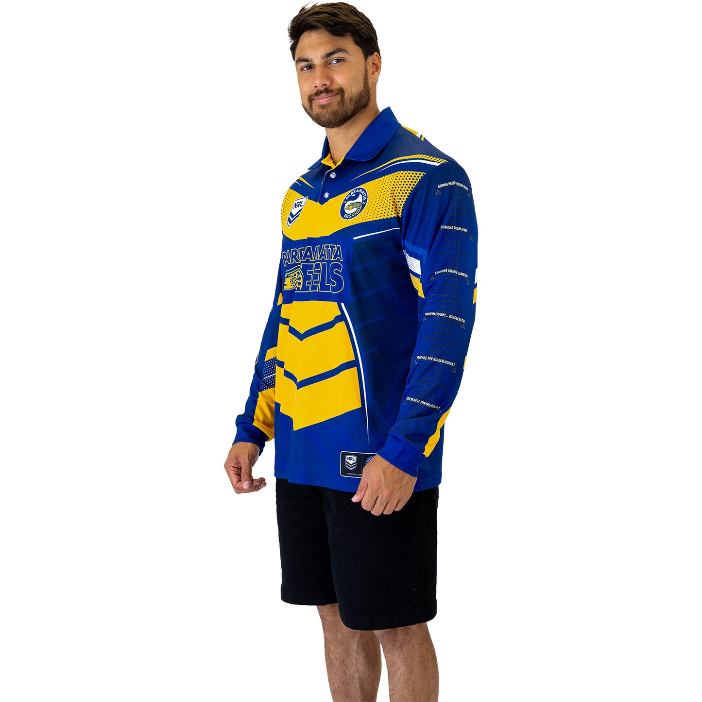 Eels Cyber Fishing Shirt Mens